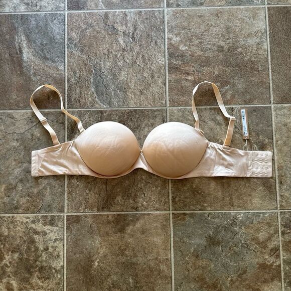 Skims Ultimate Collection Push Up Strapless Bra Sand Size 34DDD - Picture 1 of 7